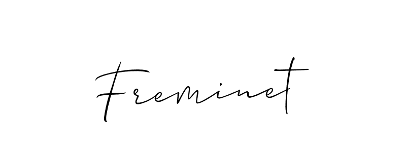 Create a beautiful signature design for name Freminet. With this signature (Allison_Script) fonts, you can make a handwritten signature for free. Freminet signature style 2 images and pictures png