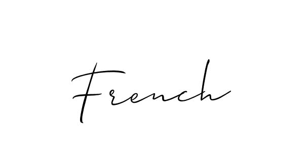 How to Draw French signature style? Allison_Script is a latest design signature styles for name French. French signature style 2 images and pictures png