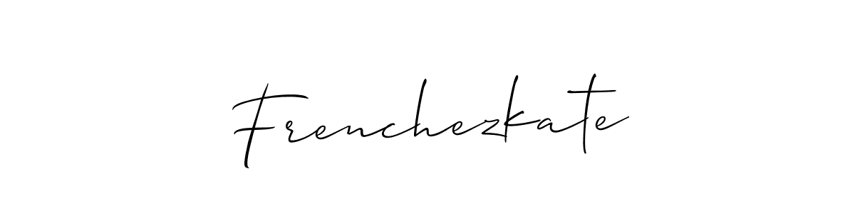 It looks lik you need a new signature style for name Frenchezkate. Design unique handwritten (Allison_Script) signature with our free signature maker in just a few clicks. Frenchezkate signature style 2 images and pictures png
