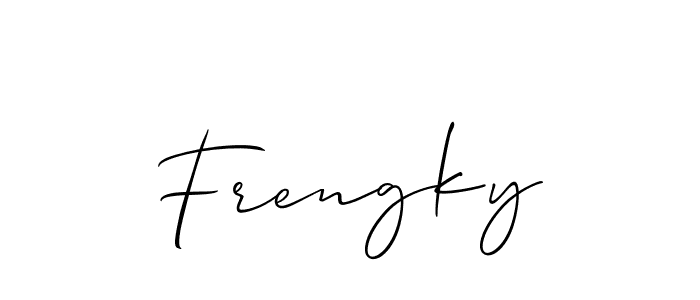Once you've used our free online signature maker to create your best signature Allison_Script style, it's time to enjoy all of the benefits that Frengky name signing documents. Frengky signature style 2 images and pictures png