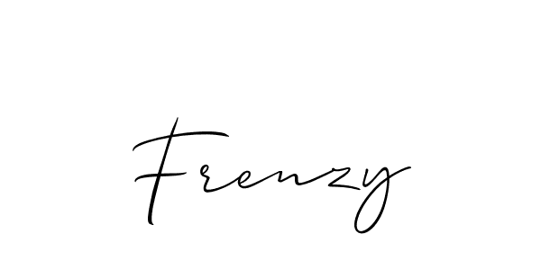 How to make Frenzy name signature. Use Allison_Script style for creating short signs online. This is the latest handwritten sign. Frenzy signature style 2 images and pictures png