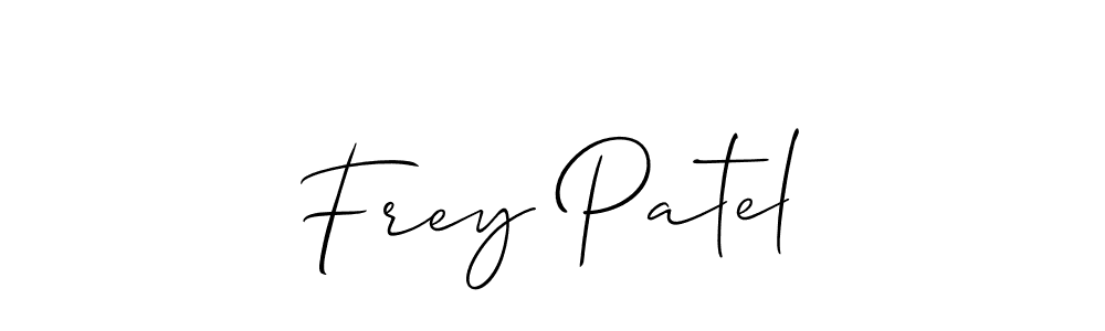 Check out images of Autograph of Frey Patel name. Actor Frey Patel Signature Style. Allison_Script is a professional sign style online. Frey Patel signature style 2 images and pictures png