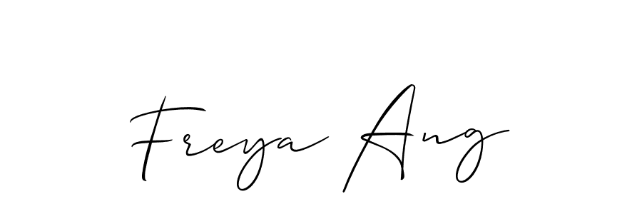 Once you've used our free online signature maker to create your best signature Allison_Script style, it's time to enjoy all of the benefits that Freya Ang name signing documents. Freya Ang signature style 2 images and pictures png