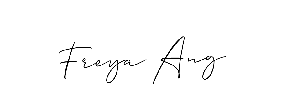 Make a beautiful signature design for name Freya Ang. Use this online signature maker to create a handwritten signature for free. Freya Ang signature style 2 images and pictures png