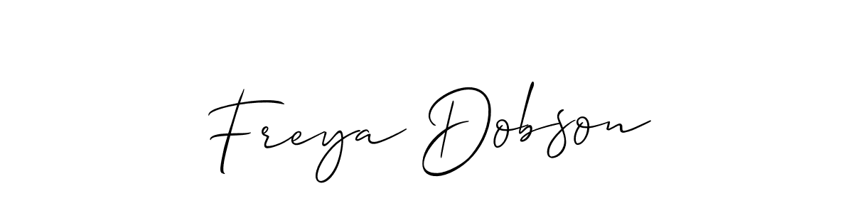 Make a beautiful signature design for name Freya Dobson. Use this online signature maker to create a handwritten signature for free. Freya Dobson signature style 2 images and pictures png