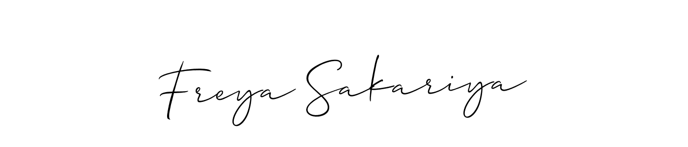 Check out images of Autograph of Freya Sakariya name. Actor Freya Sakariya Signature Style. Allison_Script is a professional sign style online. Freya Sakariya signature style 2 images and pictures png