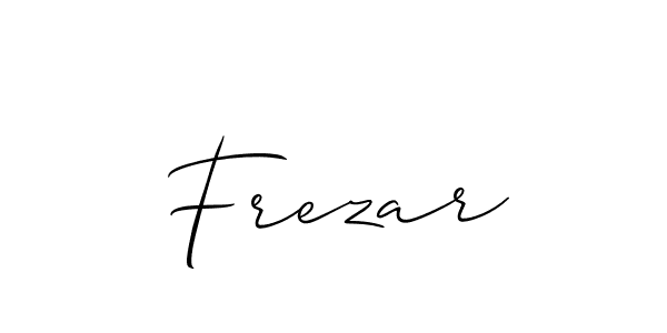 Make a short Frezar signature style. Manage your documents anywhere anytime using Allison_Script. Create and add eSignatures, submit forms, share and send files easily. Frezar signature style 2 images and pictures png