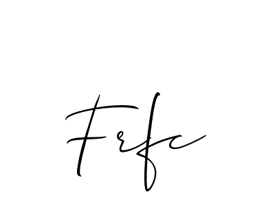 Frfc stylish signature style. Best Handwritten Sign (Allison_Script) for my name. Handwritten Signature Collection Ideas for my name Frfc. Frfc signature style 2 images and pictures png