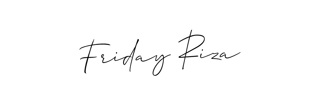 Make a beautiful signature design for name Friday Riza. Use this online signature maker to create a handwritten signature for free. Friday Riza signature style 2 images and pictures png