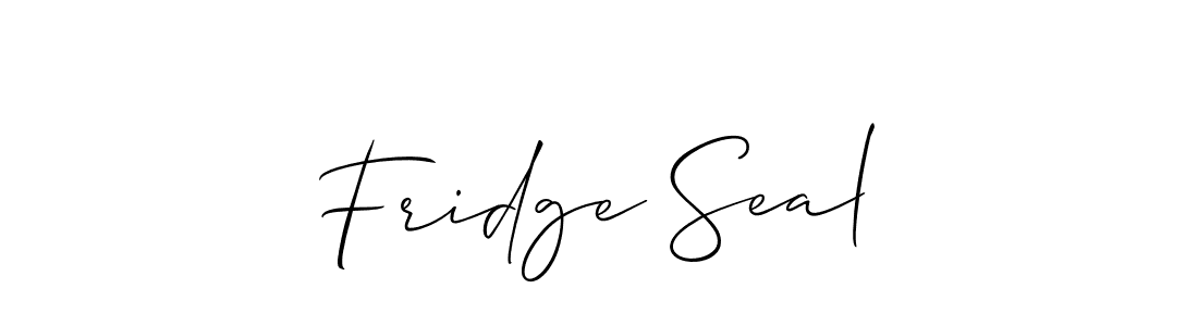 Create a beautiful signature design for name Fridge Seal. With this signature (Allison_Script) fonts, you can make a handwritten signature for free. Fridge Seal signature style 2 images and pictures png