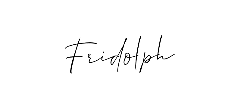 Make a beautiful signature design for name Fridolph. With this signature (Allison_Script) style, you can create a handwritten signature for free. Fridolph signature style 2 images and pictures png