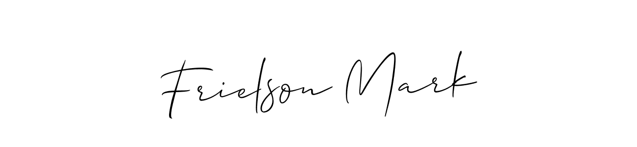 Here are the top 10 professional signature styles for the name Frielson Mark. These are the best autograph styles you can use for your name. Frielson Mark signature style 2 images and pictures png