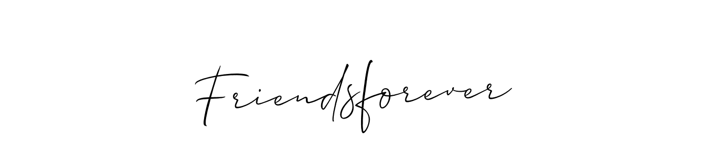 You should practise on your own different ways (Allison_Script) to write your name (Friendsforever) in signature. don't let someone else do it for you. Friendsforever signature style 2 images and pictures png
