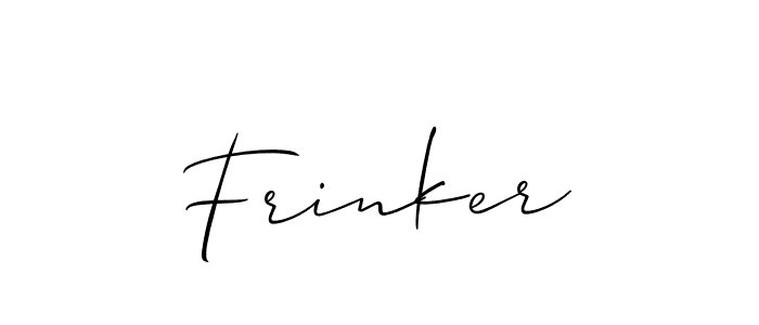 Frinker stylish signature style. Best Handwritten Sign (Allison_Script) for my name. Handwritten Signature Collection Ideas for my name Frinker. Frinker signature style 2 images and pictures png