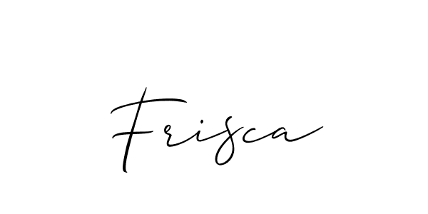 if you are searching for the best signature style for your name Frisca. so please give up your signature search. here we have designed multiple signature styles  using Allison_Script. Frisca signature style 2 images and pictures png