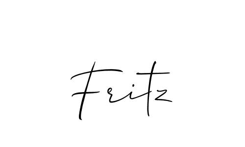 Also You can easily find your signature by using the search form. We will create Fritz name handwritten signature images for you free of cost using Allison_Script sign style. Fritz signature style 2 images and pictures png