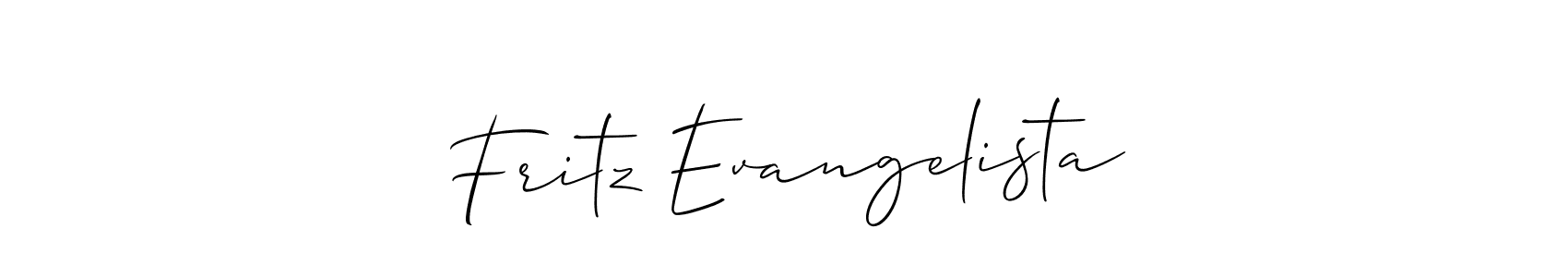 See photos of Fritz Evangelista official signature by Spectra . Check more albums & portfolios. Read reviews & check more about Allison_Script font. Fritz Evangelista signature style 2 images and pictures png
