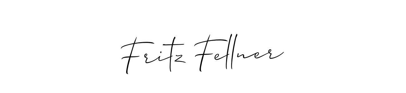 You should practise on your own different ways (Allison_Script) to write your name (Fritz Fellner) in signature. don't let someone else do it for you. Fritz Fellner signature style 2 images and pictures png