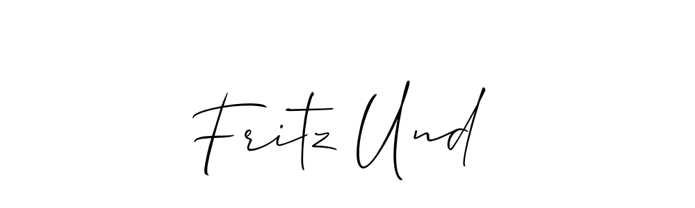 Check out images of Autograph of Fritz Und  name. Actor Fritz Und  Signature Style. Allison_Script is a professional sign style online. Fritz Und  signature style 2 images and pictures png