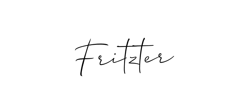 Make a beautiful signature design for name Fritzter. With this signature (Allison_Script) style, you can create a handwritten signature for free. Fritzter signature style 2 images and pictures png