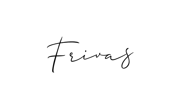 Allison_Script is a professional signature style that is perfect for those who want to add a touch of class to their signature. It is also a great choice for those who want to make their signature more unique. Get Frivas name to fancy signature for free. Frivas signature style 2 images and pictures png