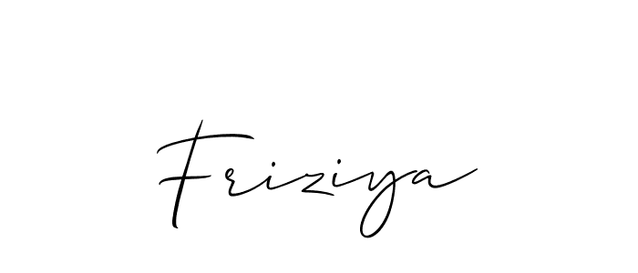 Also You can easily find your signature by using the search form. We will create Friziya name handwritten signature images for you free of cost using Allison_Script sign style. Friziya signature style 2 images and pictures png