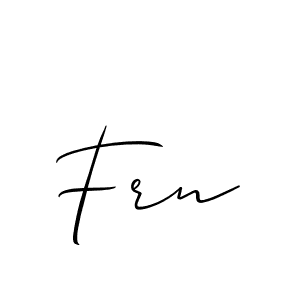 How to Draw Frn signature style? Allison_Script is a latest design signature styles for name Frn. Frn signature style 2 images and pictures png