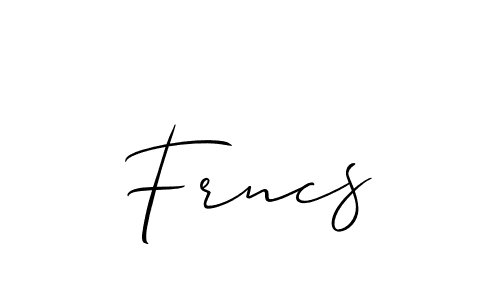 Also we have Frncs name is the best signature style. Create professional handwritten signature collection using Allison_Script autograph style. Frncs signature style 2 images and pictures png