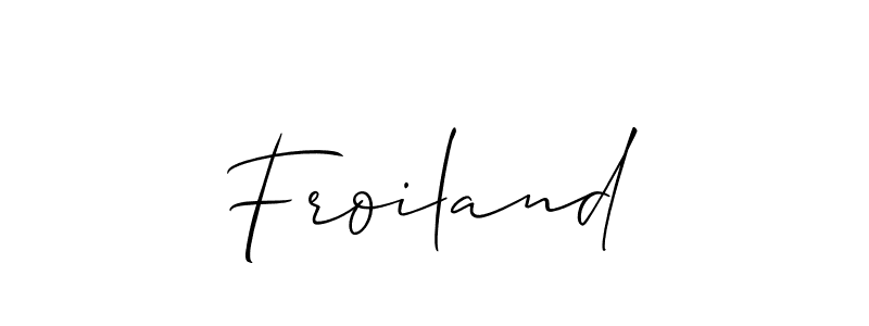 You can use this online signature creator to create a handwritten signature for the name Froiland. This is the best online autograph maker. Froiland signature style 2 images and pictures png