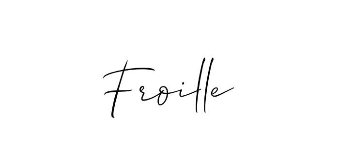 Similarly Allison_Script is the best handwritten signature design. Signature creator online .You can use it as an online autograph creator for name Froille. Froille signature style 2 images and pictures png