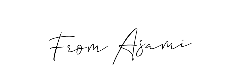 Also we have From Asami name is the best signature style. Create professional handwritten signature collection using Allison_Script autograph style. From Asami signature style 2 images and pictures png