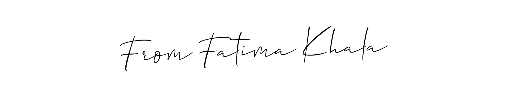 Make a beautiful signature design for name From Fatima Khala. Use this online signature maker to create a handwritten signature for free. From Fatima Khala signature style 2 images and pictures png