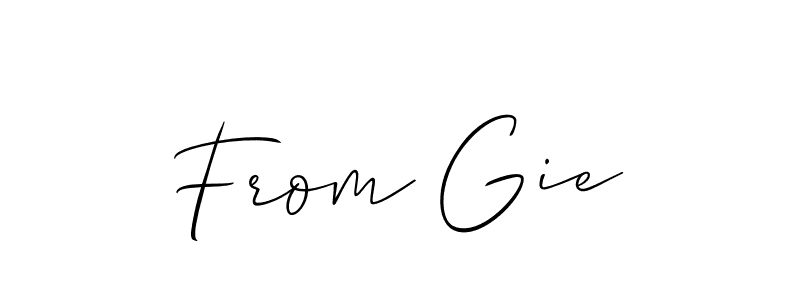 It looks lik you need a new signature style for name From Gie. Design unique handwritten (Allison_Script) signature with our free signature maker in just a few clicks. From Gie signature style 2 images and pictures png