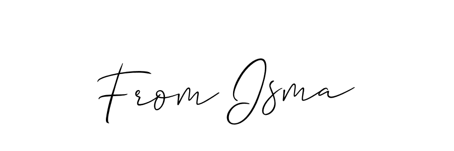 Once you've used our free online signature maker to create your best signature Allison_Script style, it's time to enjoy all of the benefits that From Isma name signing documents. From Isma signature style 2 images and pictures png