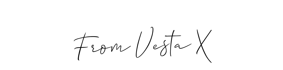 This is the best signature style for the From Vesta X name. Also you like these signature font (Allison_Script). Mix name signature. From Vesta X signature style 2 images and pictures png