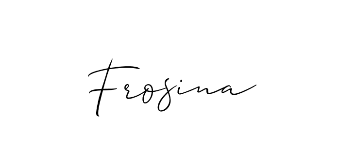Here are the top 10 professional signature styles for the name Frosina. These are the best autograph styles you can use for your name. Frosina signature style 2 images and pictures png