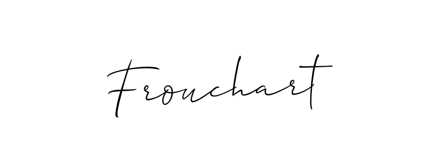 How to make Frouchart signature? Allison_Script is a professional autograph style. Create handwritten signature for Frouchart name. Frouchart signature style 2 images and pictures png