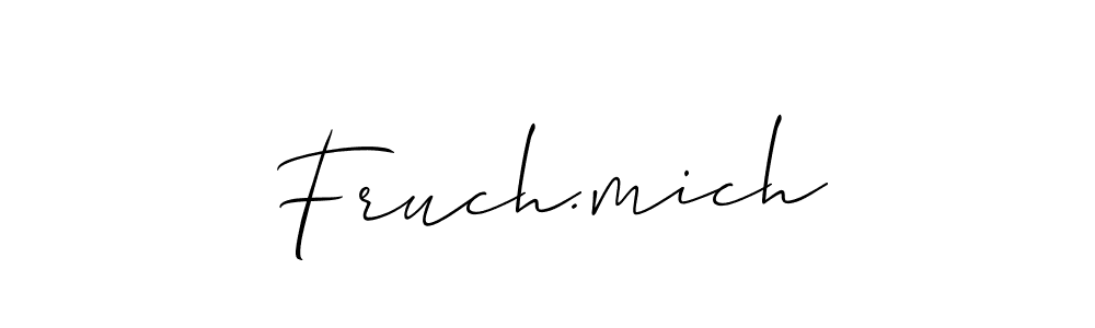 Allison_Script is a professional signature style that is perfect for those who want to add a touch of class to their signature. It is also a great choice for those who want to make their signature more unique. Get Fruch.mich name to fancy signature for free. Fruch.mich signature style 2 images and pictures png
