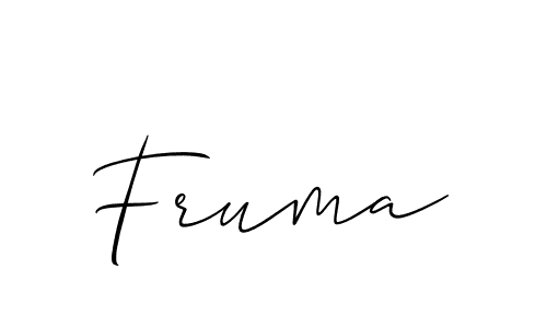 How to make Fruma signature? Allison_Script is a professional autograph style. Create handwritten signature for Fruma name. Fruma signature style 2 images and pictures png