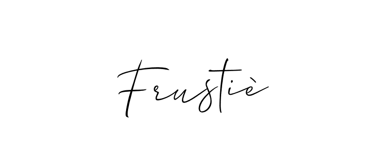 Make a beautiful signature design for name Frustiè. Use this online signature maker to create a handwritten signature for free. Frustiè signature style 2 images and pictures png