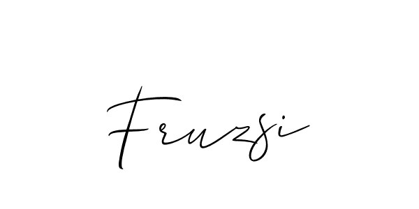 You should practise on your own different ways (Allison_Script) to write your name (Fruzsi) in signature. don't let someone else do it for you. Fruzsi signature style 2 images and pictures png