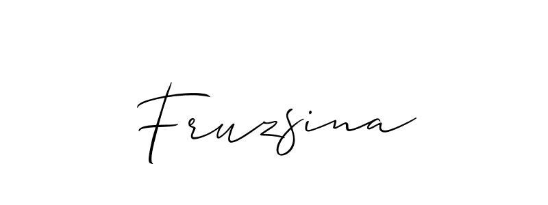 How to Draw Fruzsina signature style? Allison_Script is a latest design signature styles for name Fruzsina. Fruzsina signature style 2 images and pictures png
