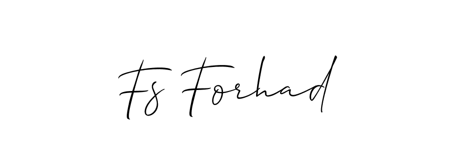 Similarly Allison_Script is the best handwritten signature design. Signature creator online .You can use it as an online autograph creator for name Fs Forhad. Fs Forhad signature style 2 images and pictures png