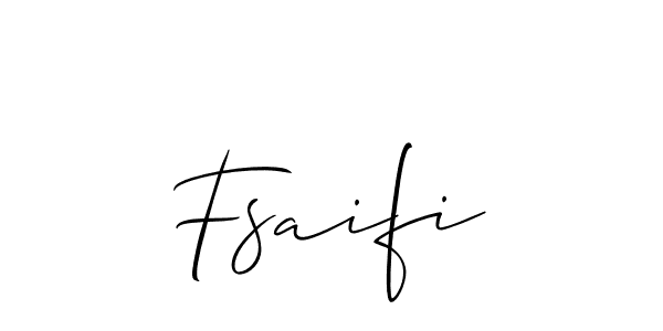 Use a signature maker to create a handwritten signature online. With this signature software, you can design (Allison_Script) your own signature for name Fsaifi. Fsaifi signature style 2 images and pictures png