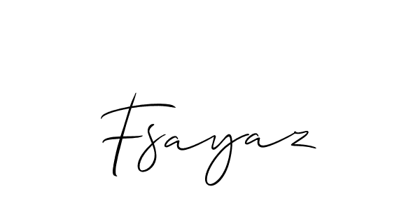 Make a beautiful signature design for name Fsayaz. Use this online signature maker to create a handwritten signature for free. Fsayaz signature style 2 images and pictures png