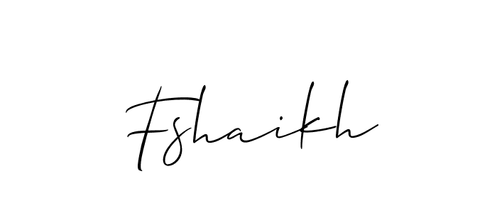 Allison_Script is a professional signature style that is perfect for those who want to add a touch of class to their signature. It is also a great choice for those who want to make their signature more unique. Get Fshaikh name to fancy signature for free. Fshaikh signature style 2 images and pictures png