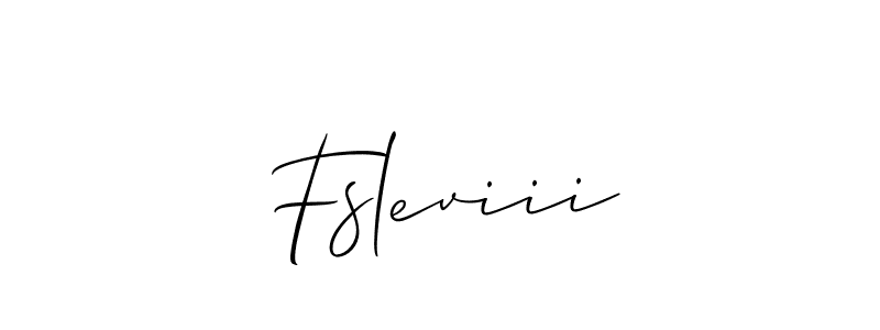 How to make Fsleviii name signature. Use Allison_Script style for creating short signs online. This is the latest handwritten sign. Fsleviii signature style 2 images and pictures png