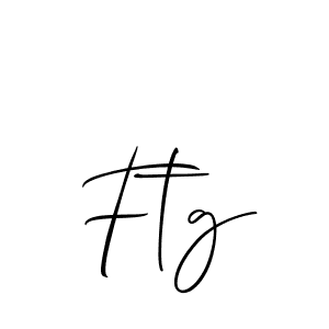 You should practise on your own different ways (Allison_Script) to write your name (Ftg) in signature. don't let someone else do it for you. Ftg signature style 2 images and pictures png