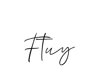 Best and Professional Signature Style for Ftuy. Allison_Script Best Signature Style Collection. Ftuy signature style 2 images and pictures png