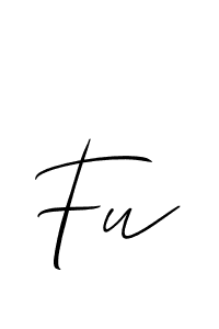 You should practise on your own different ways (Allison_Script) to write your name (Fu) in signature. don't let someone else do it for you. Fu signature style 2 images and pictures png